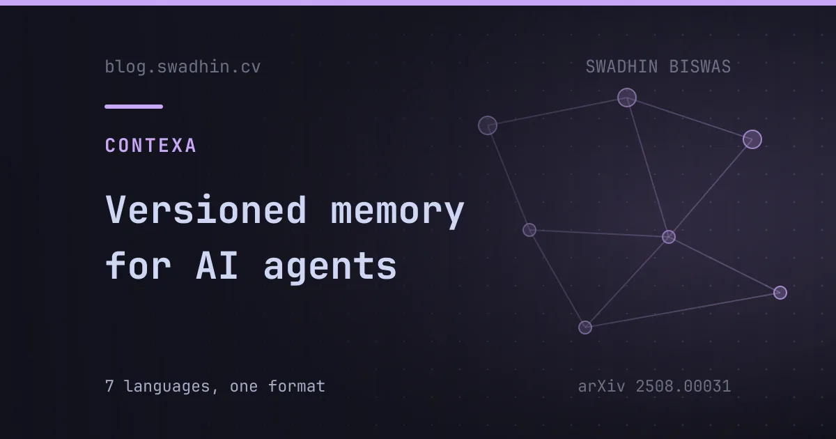 Versioned memory for AI agents, seven languages deep