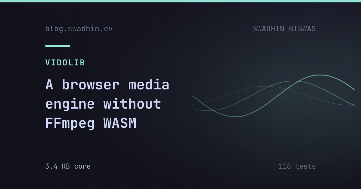 A browser media engine without FFmpeg WASM
