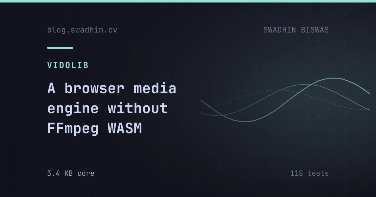 A browser media engine without FFmpeg WASM